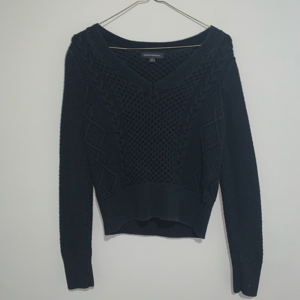 Cable knit sweater